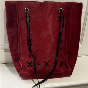 Red Hide Tote Bag - Harold Powell